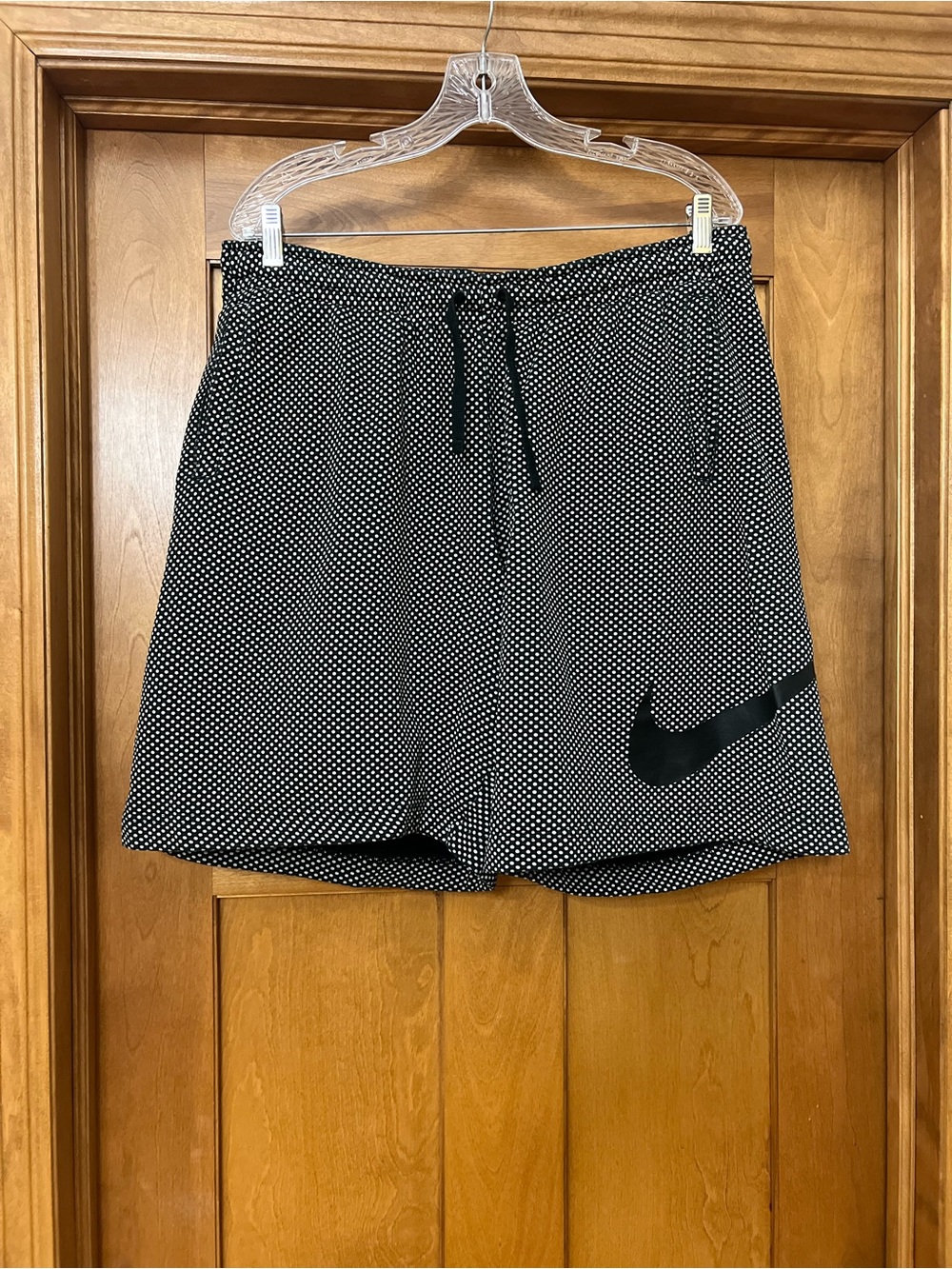 Nike Sportswear Fleece Polka Dot Shorts Black White Men's XL 918888-010